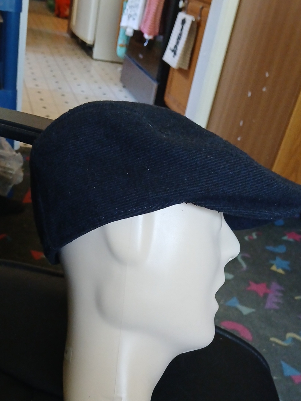 H&M Navy BLUE Men's Flat Cap L60
